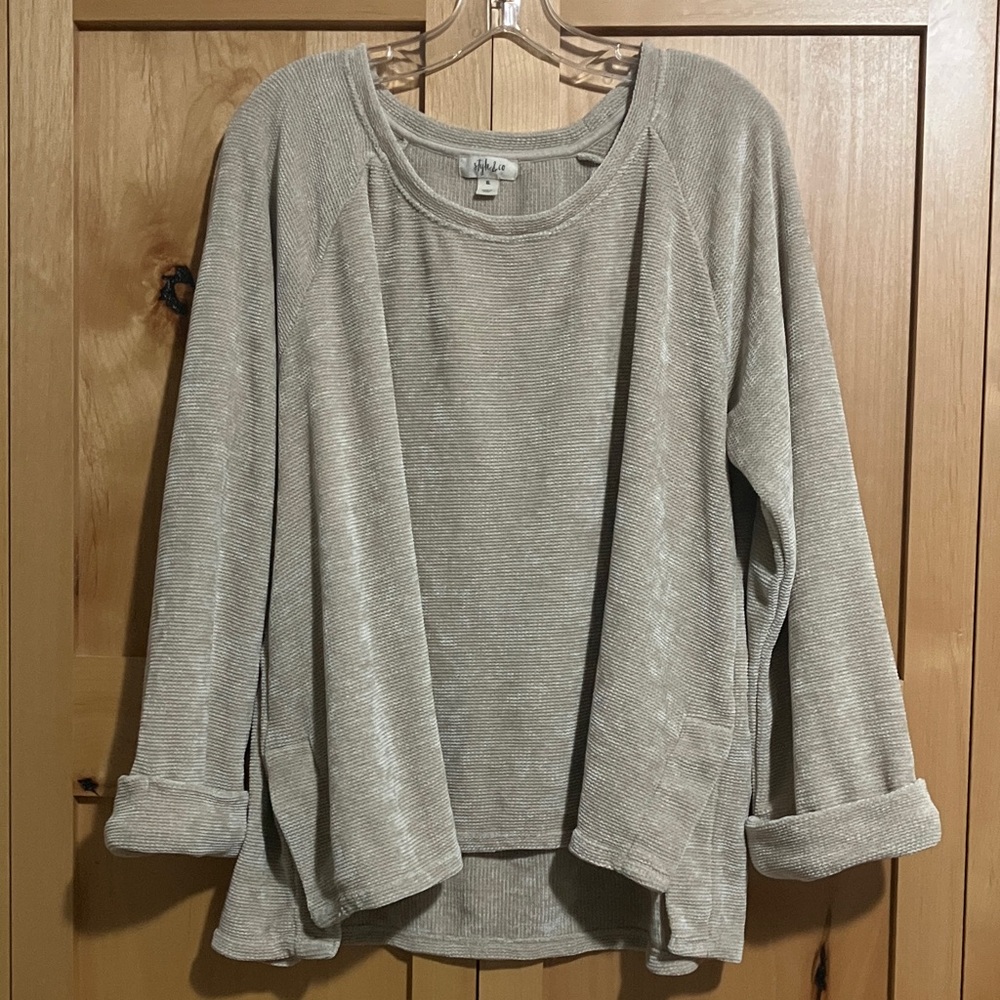 Style & Co. Beige Knit Sweater